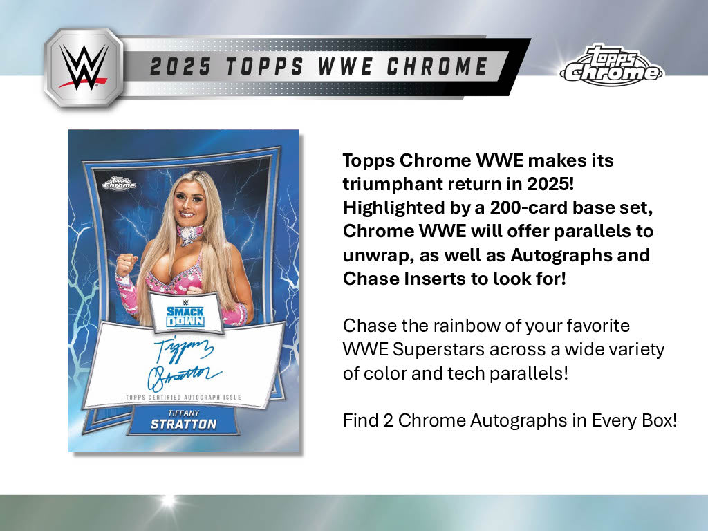 2025 Topps Chrome WWE Hobby Box