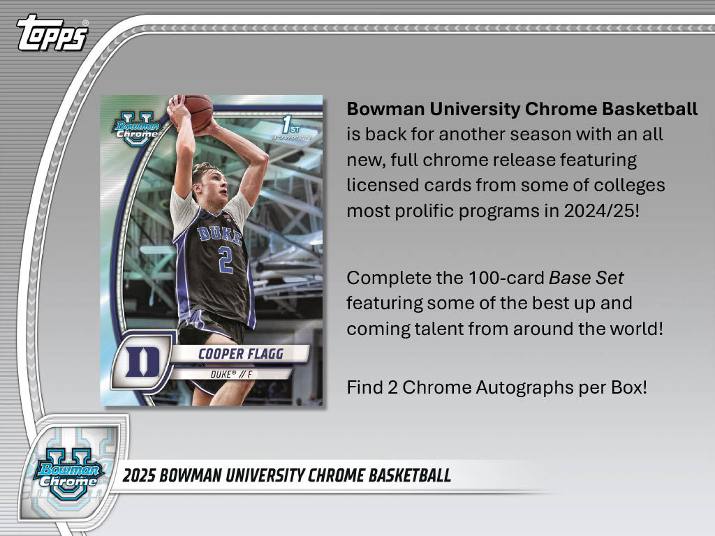 2024-25 Bowman U Chrome Basketball Hobby Box