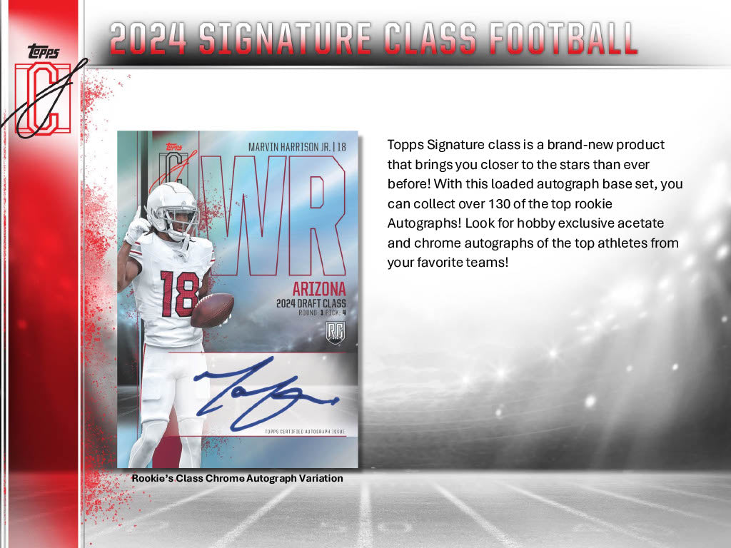 2024 Topps Signature Class Football Hobby Box
