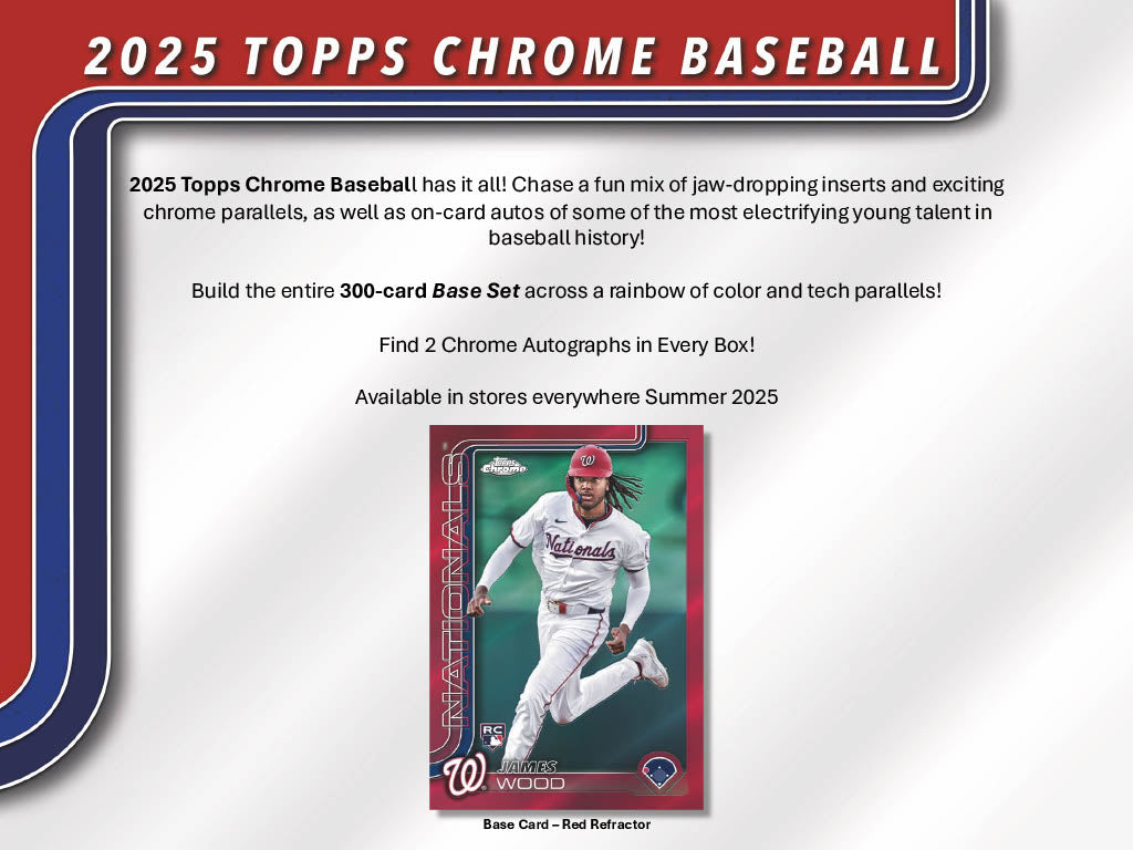 2025 Topps Chrome Baseball Breaker Delight 6-Box Case