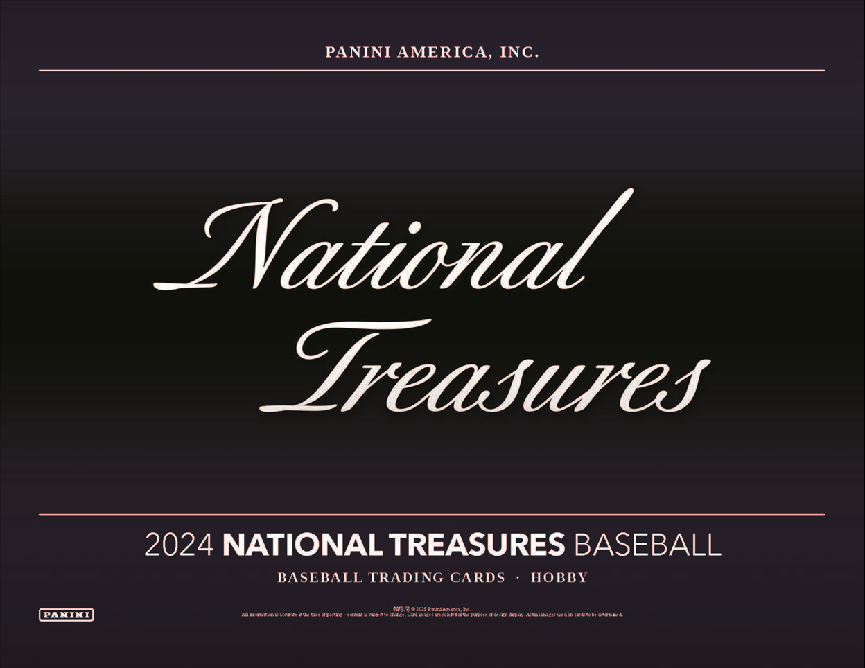 2024 Panini National Treasures Baseball Hobby 4-Box Case