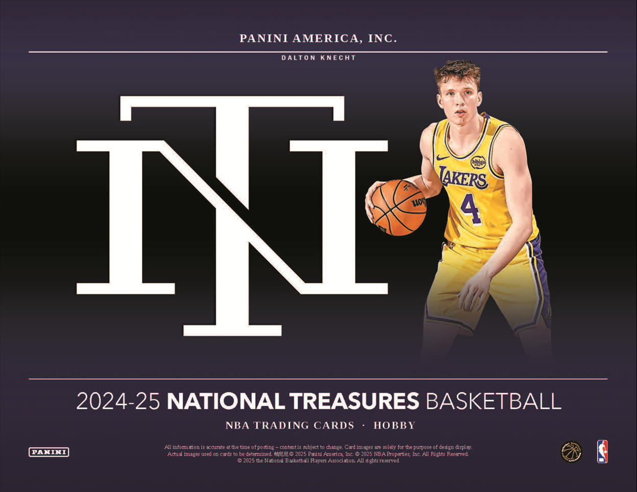2024-25 Panini National Treasures Basketball Hobby 4-Box Case
