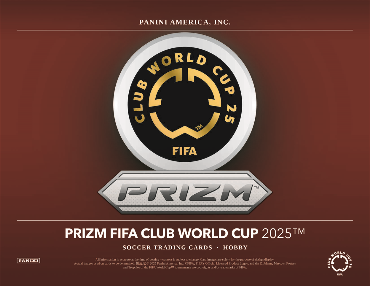2025 Panini Prizm FIFA Club World Cup Soccer Hobby Box