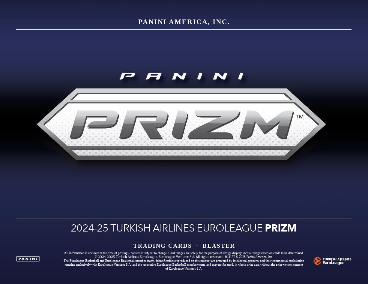 2024-25 Panini Prizm Euroleague Basketball Blaster 20-Box Case