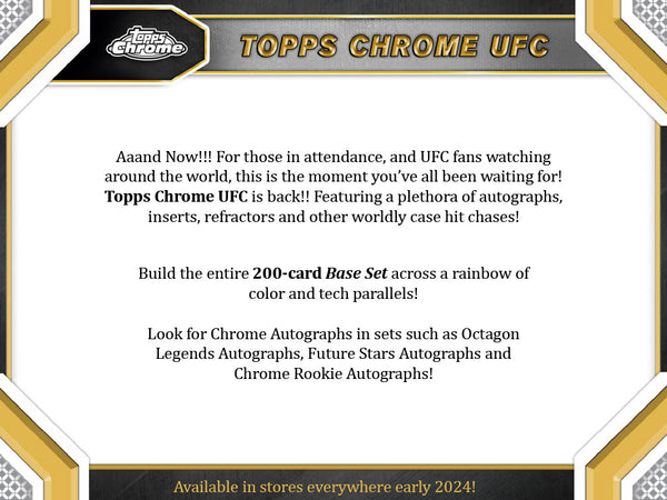 2024 Topps Chrome UFC 40-Box Blaster Case