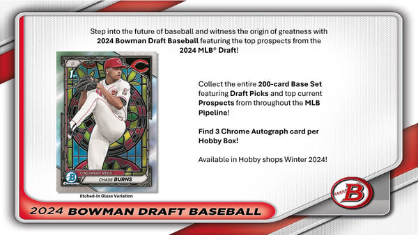2024 Bowman Draft Baseball Hobby Jumbo 8-Box Case