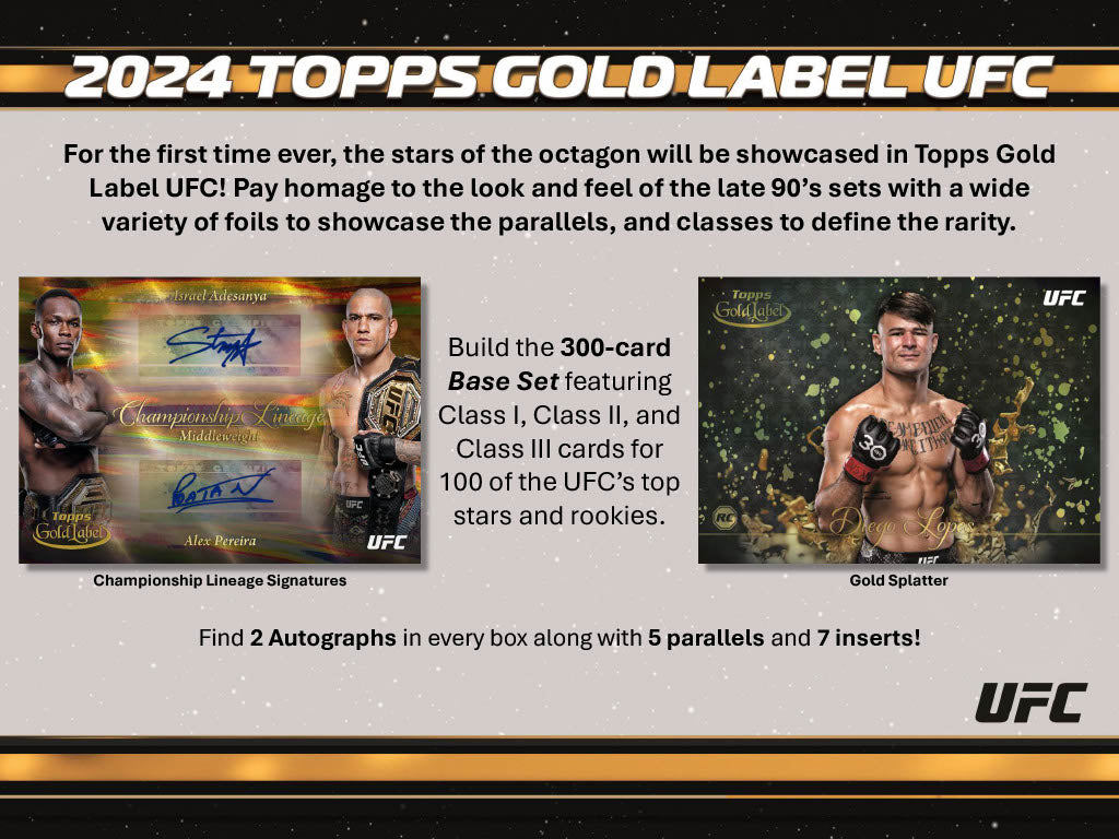 2024 Topps Gold Label UFC Hobby Box