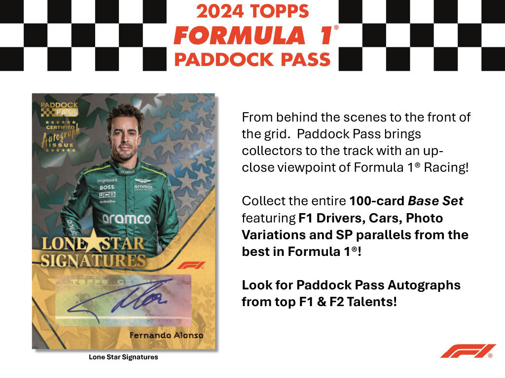 2024 Topps Paddock Pass F1 Formula Hobby Box