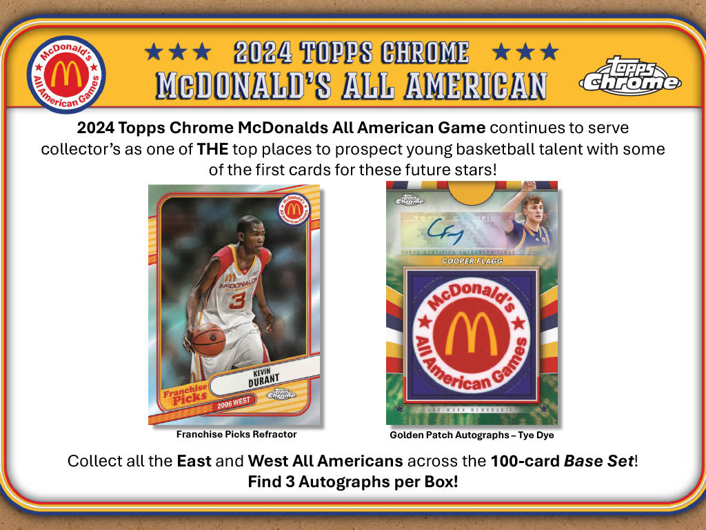 2024 Topps Chrome All American Basketball Hobby 12-Box Case