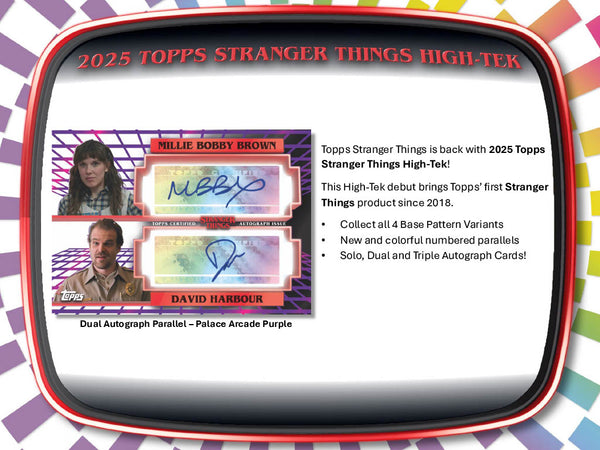 2025 Topps Stranger Things High Tek 12-Box Hobby Case