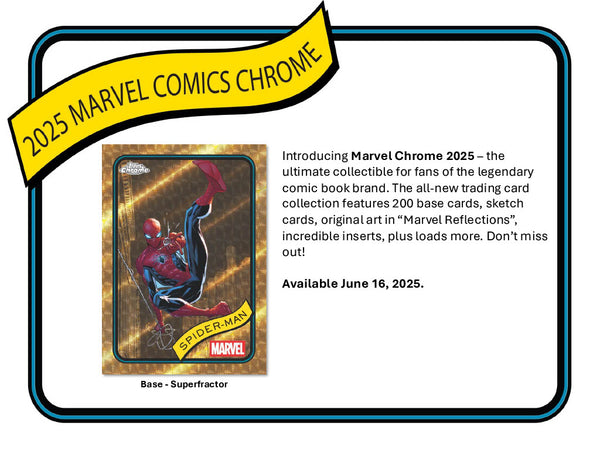 2025 Topps Chrome Marvel Comics Hobby Box
