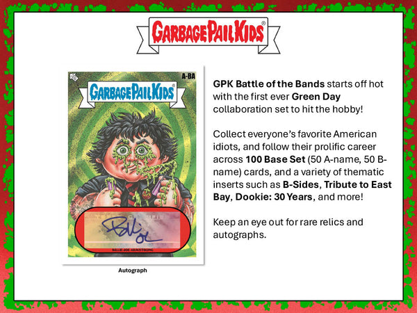2024 Topps Garbage Pail Kids Battle of the Bands - Green Day Hobby Box