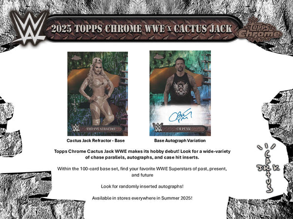 2025 Topps Chrome WWE Cactus Jack X Hobby Box