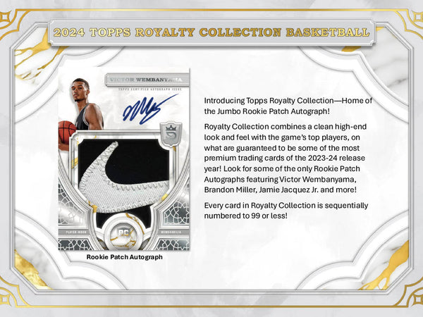 2023-24 Topps Royalty Basketball 4-Box Case