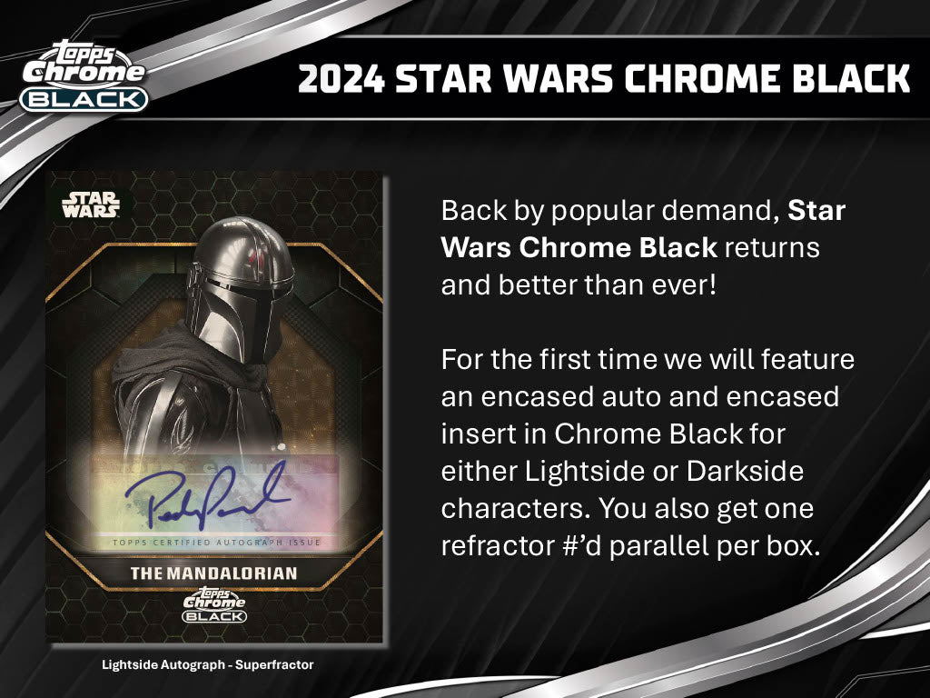 2024 Topps Chrome Black Star Wars Hobby Box