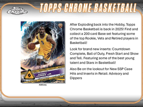2024-25 Topps Chrome Basketball Mega 20-Box Case