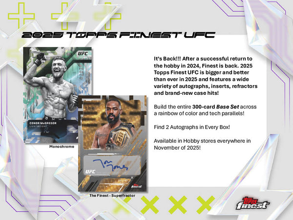 2025 Topps Finest UFC Hobby 8-Box Case