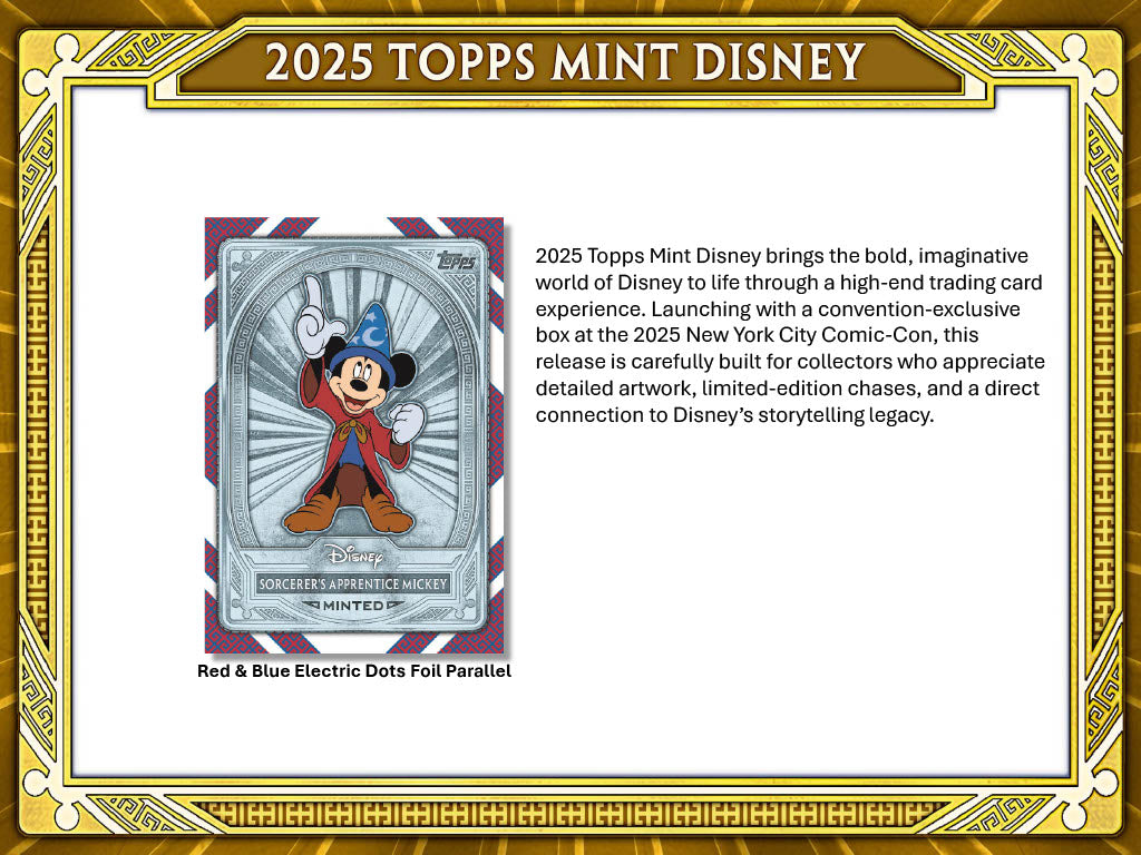2025 Topps Disney Mint Hobby Box