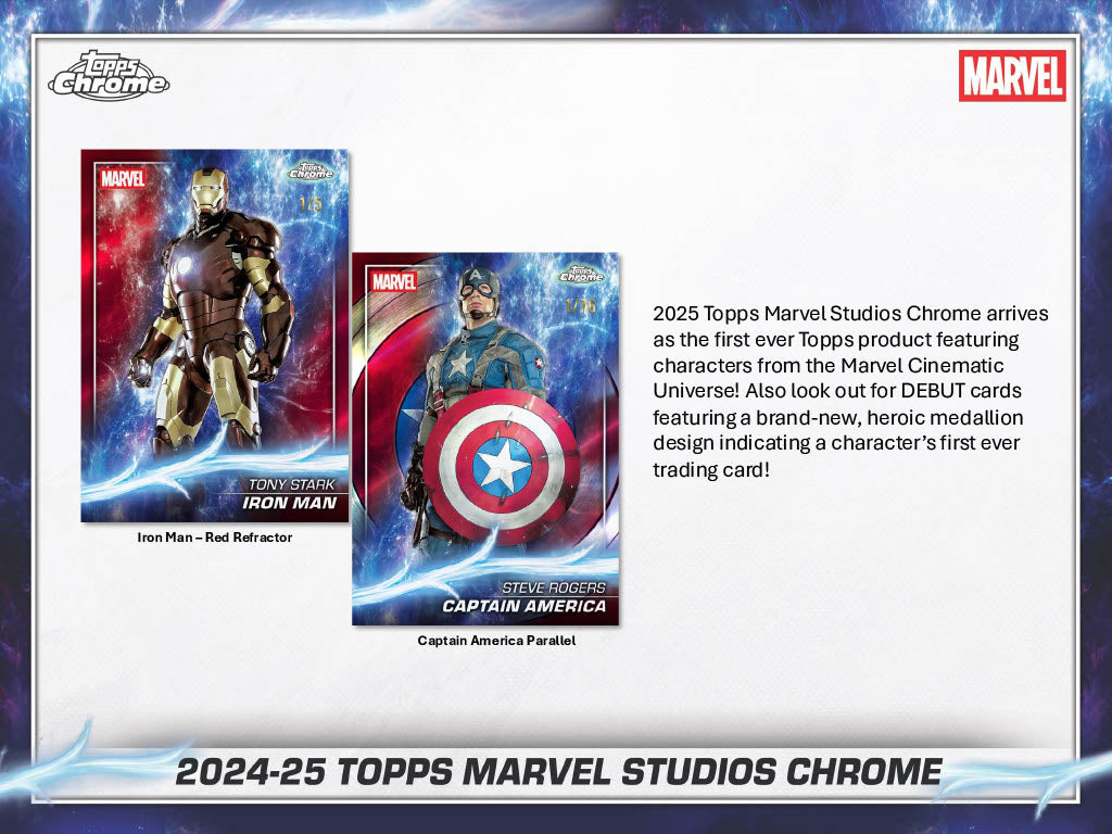 2025 Topps Marvel Studios Chrome Hobby Box