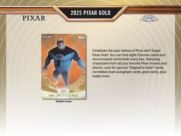 2025 Topps Pixar Gold Hobby Box
