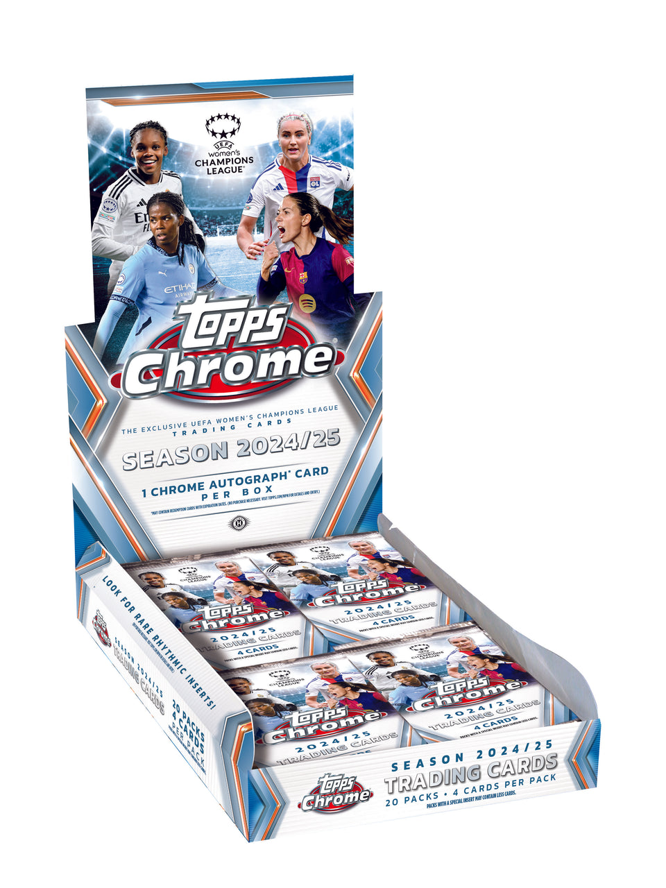 2024/25 Topps Chrome Women's Champions League Soccer Hobby Box