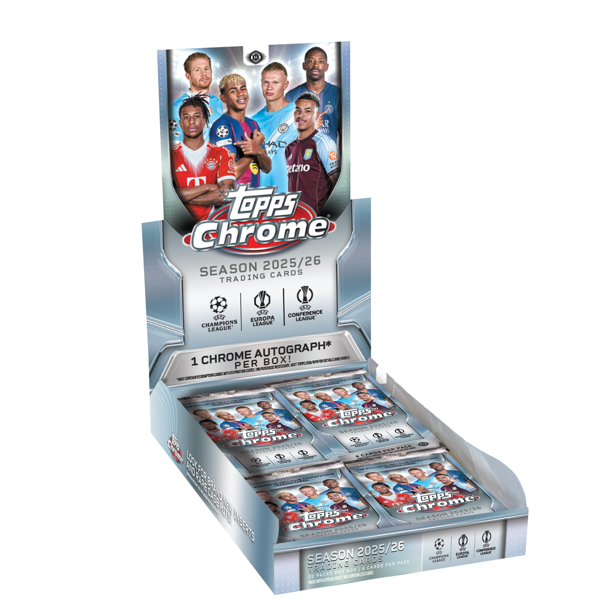 2025-26 Topps Chrome UEFA Champions League Soccer Hobby Box – Hit