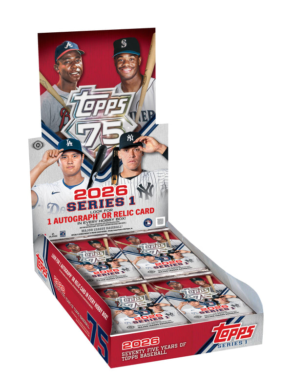 2026 Topps Series 1 Baseball Hobby 12-Box Case