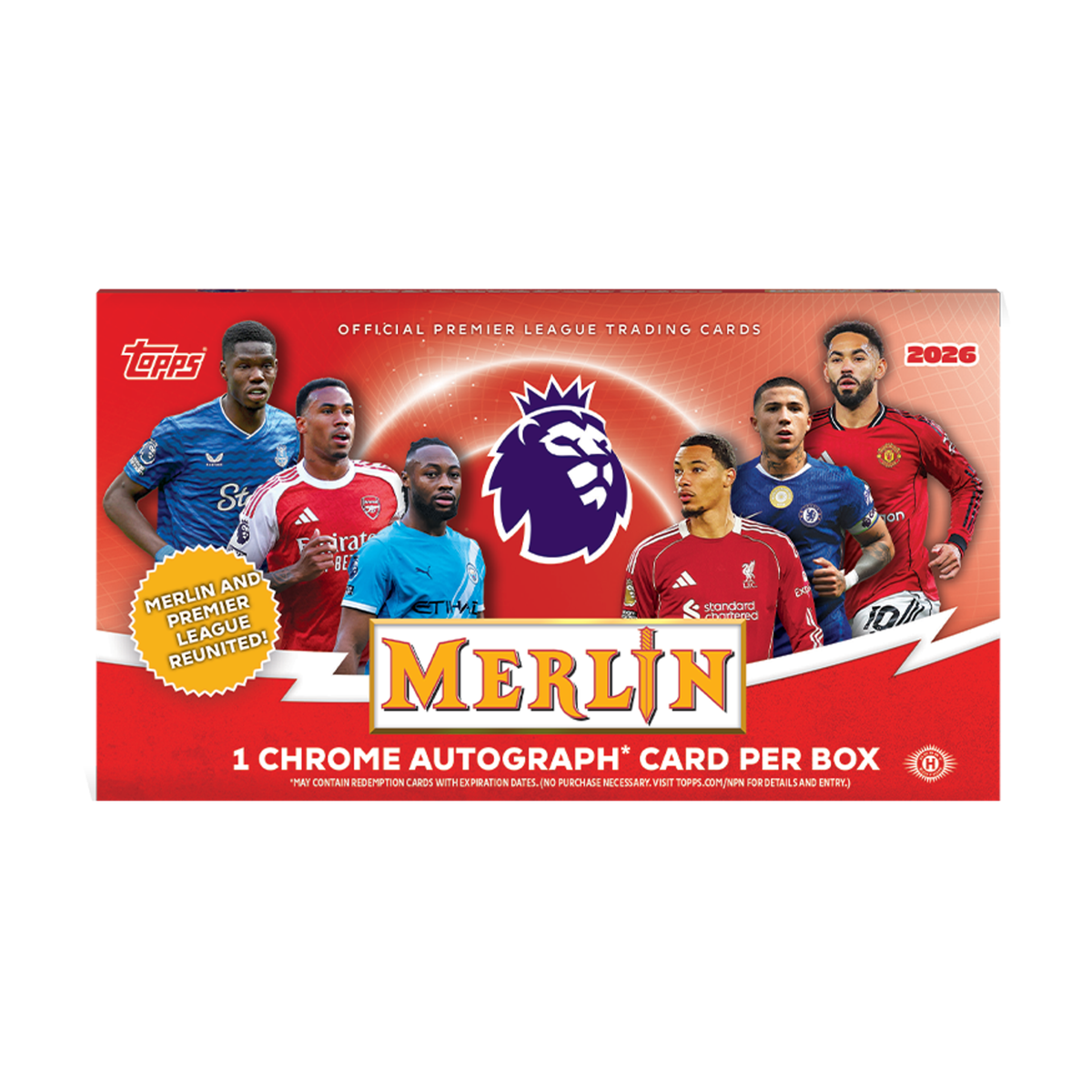 2025-26 Topps Merlin Premier League EPL Soccer Hobby Box – Hit 
