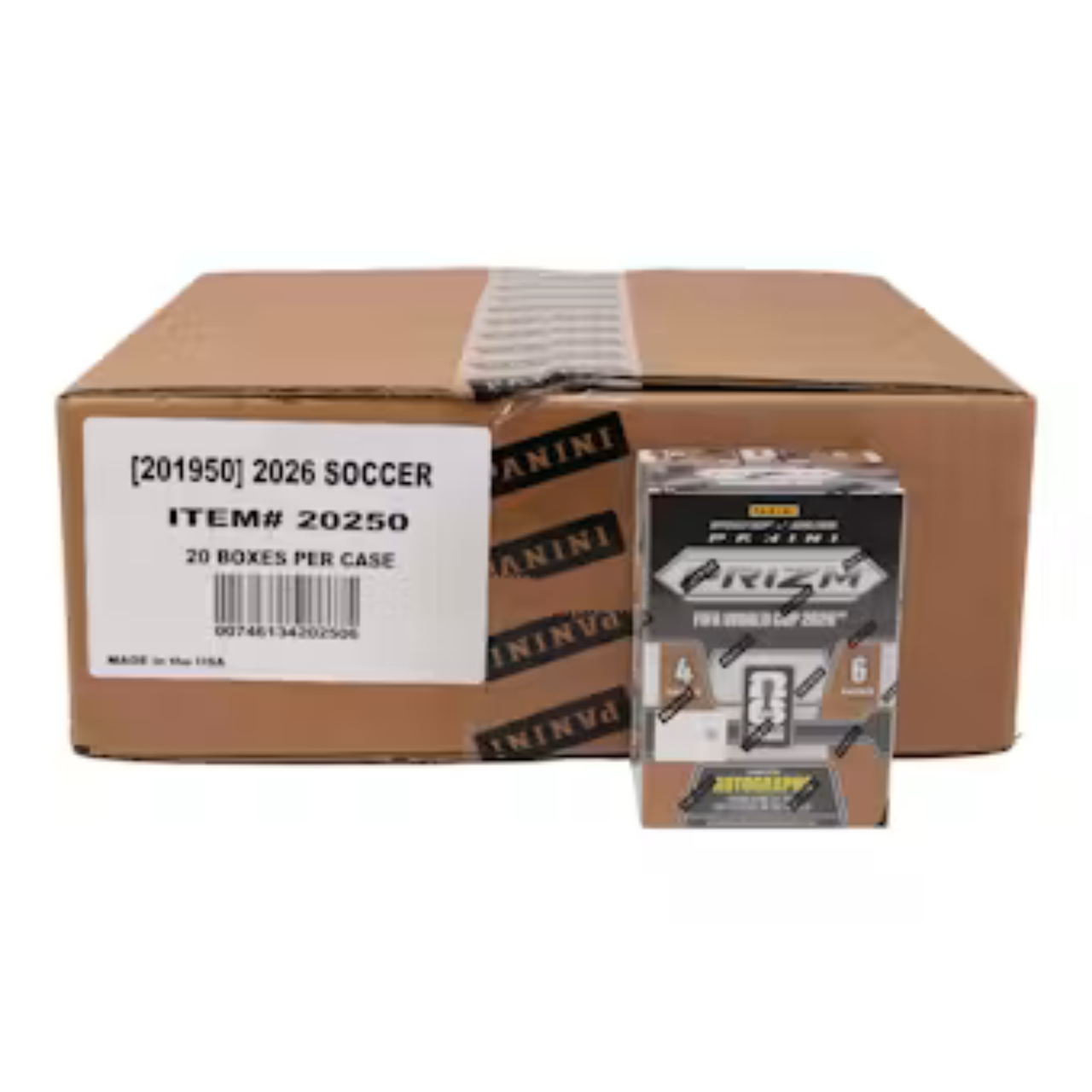 2026 Panini Prizm Fifa World Cup Soccer Hobby Blaster 20-Box Case