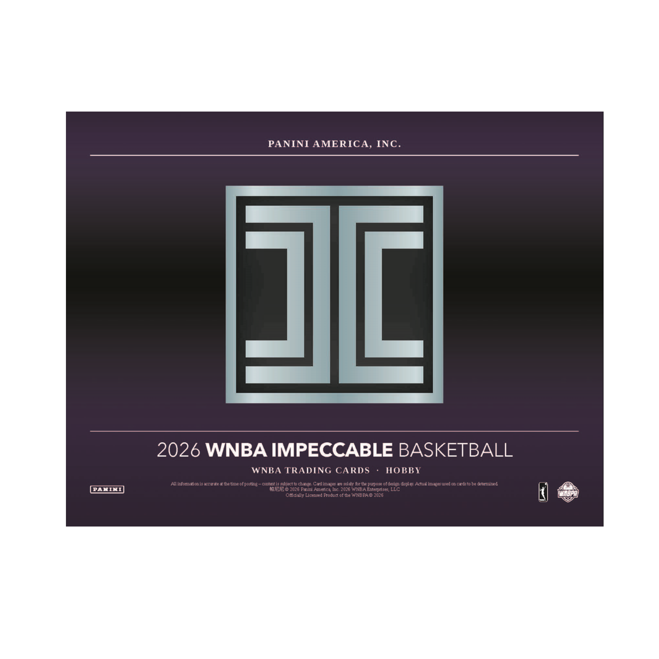 2026 Panini Impeccable WNBA Basketball Hobby 3-Box Case