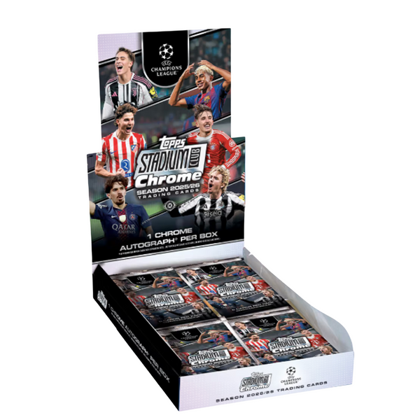 2025-26 Topps Stadium Club Chrome UEFA Champions League Soccer Hobby Box