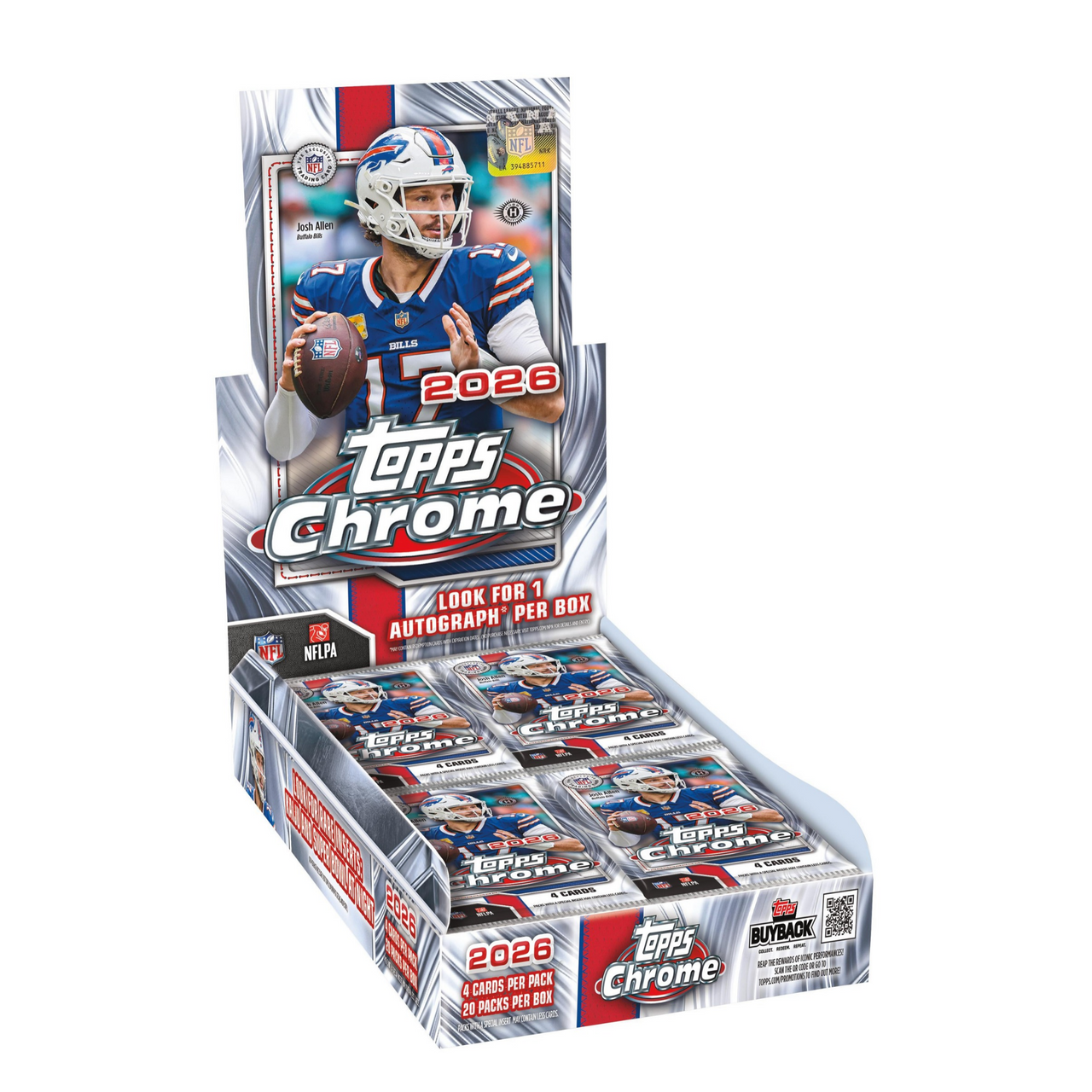 2026 Topps Chrome Football Hobby Box