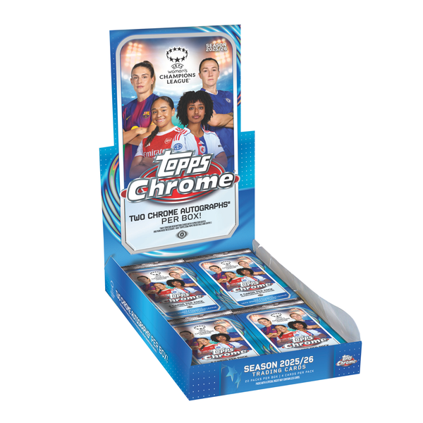 2025/26 Topps Chrome Women's UEFA Champions League Soccer Hobby 12-Box Case