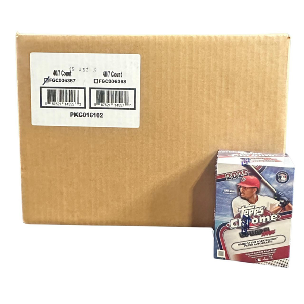 2025 Topps Chrome Update Series Baseball Blaster 40-Box Case