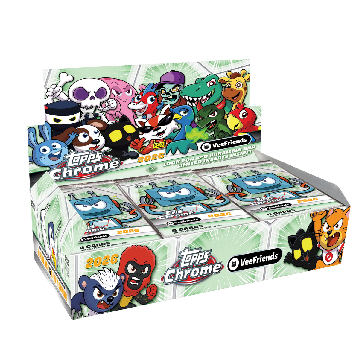 Reバース ドルフィンウェーブ　未開封　box 6box 2026 Topps Chrome VeeFriends Hobby Box – Hit Kings Sports Cards