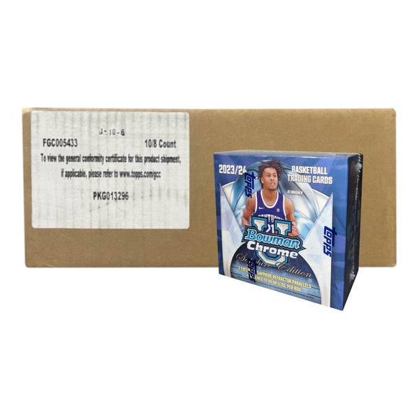 2023-24 Bowman U Chrome Sapphire Basketball Hobby 10-Box Case
