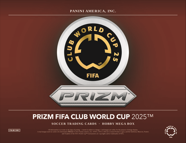 2025 Panini Prizm FIFA Club World Cup Soccer Hobby Mega 20-Box Case
