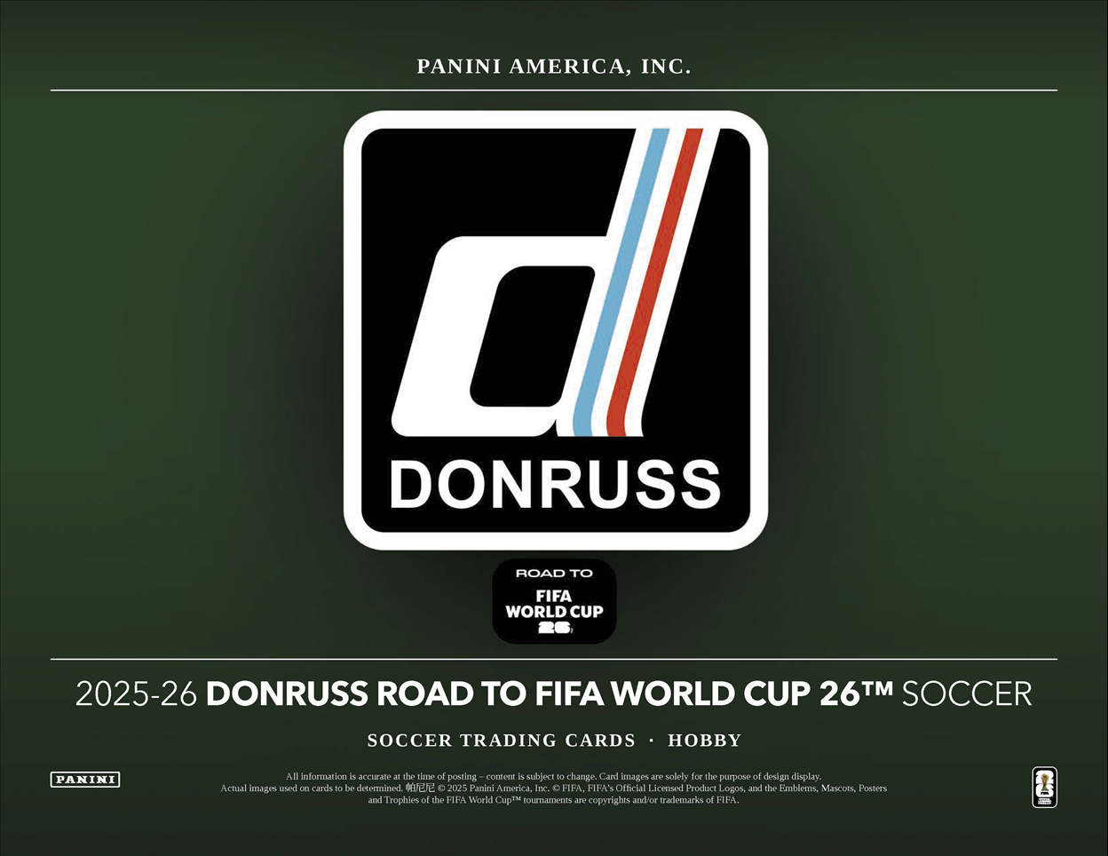 2025/26 Panini Donruss Road to World Cup Hobby 12-Box Case