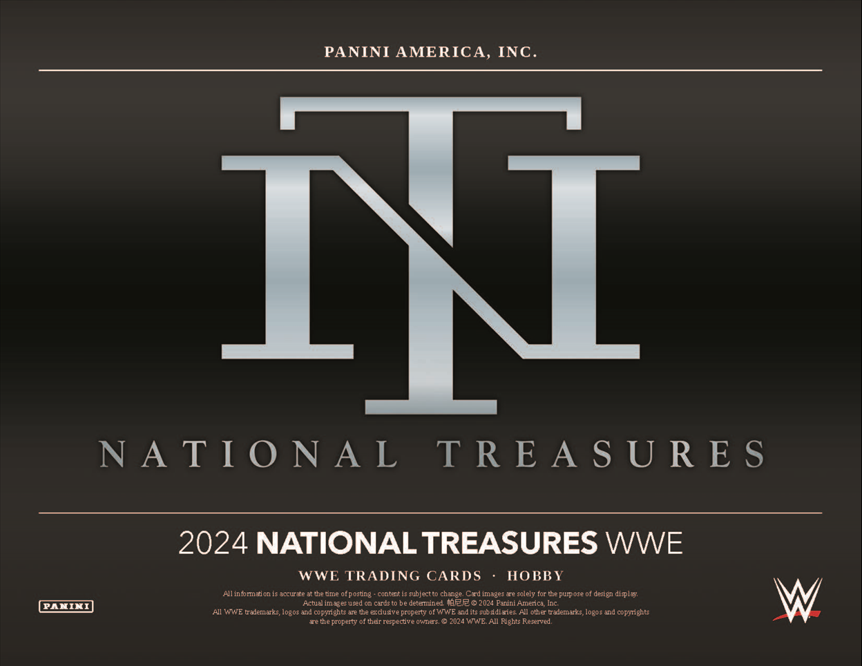 2024 Panini National Treasures WWE Hobby 4-Box Case