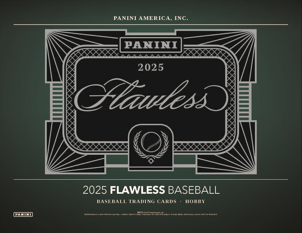 2025 Panini Flawless Baseball Hobby 2-Box Case