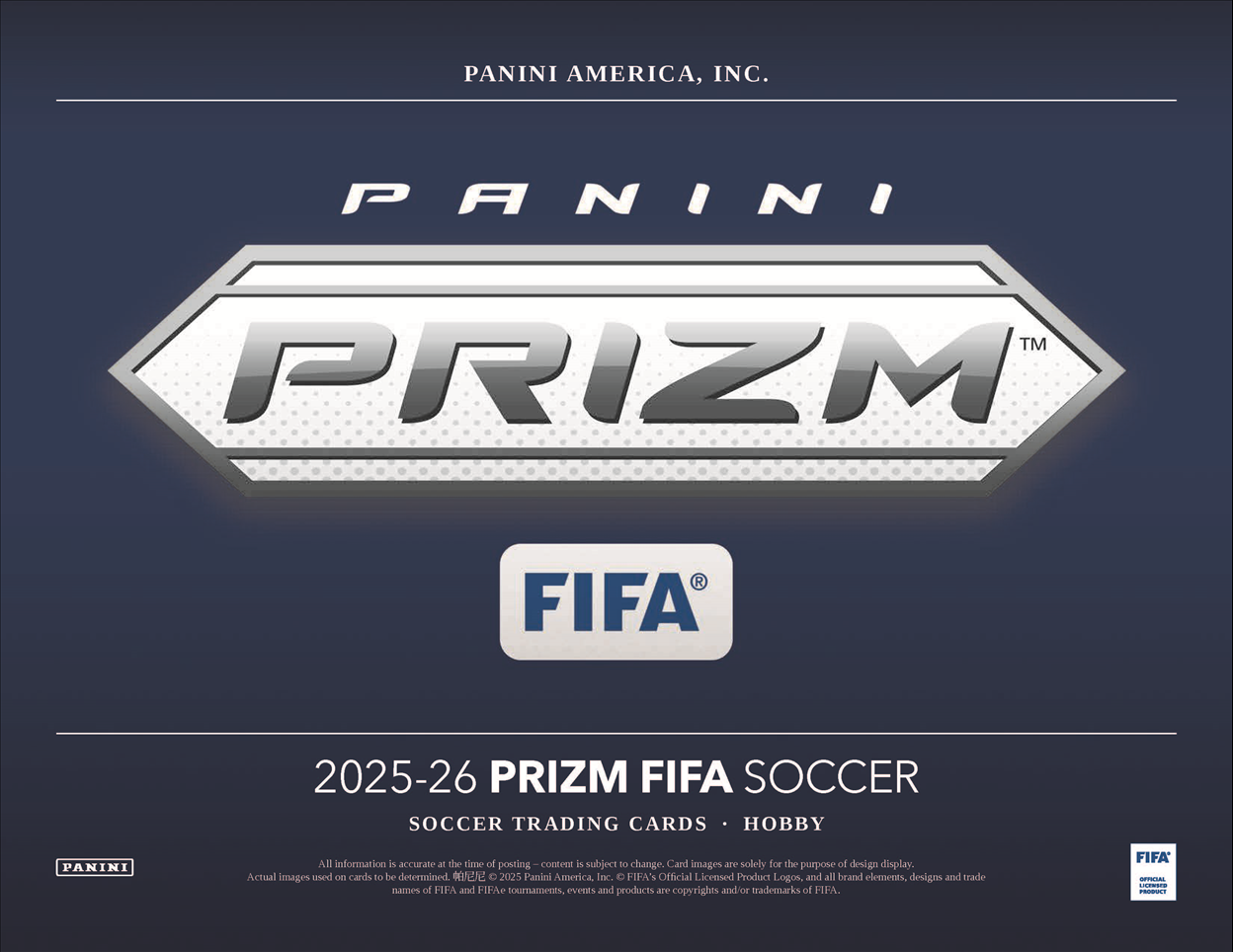 2025/26 Panini Prizm FIFA Soccer Hobby Box