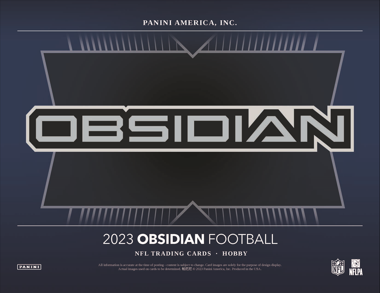 2023 Panini Obsidian Football Hobby 12-Box Case